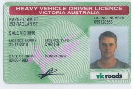 Driving License Victoria Australia